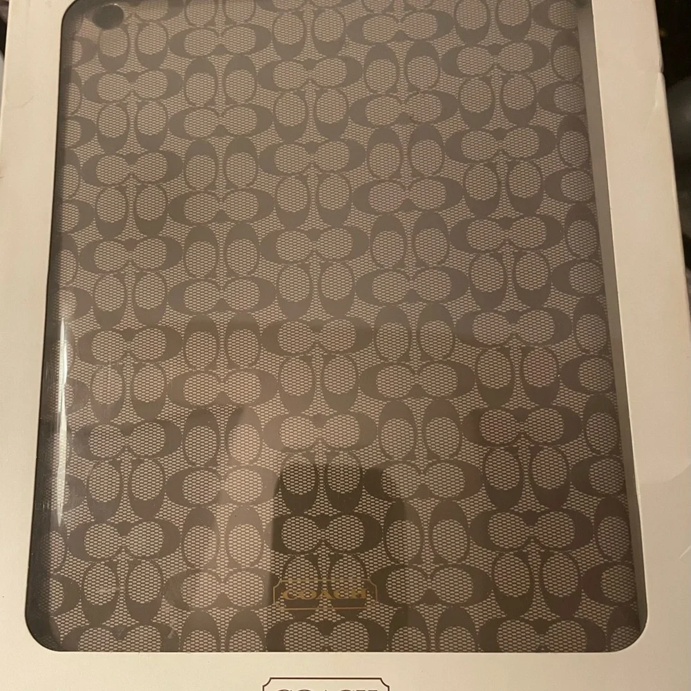 Coach Tan Signature Pattern IPad Case